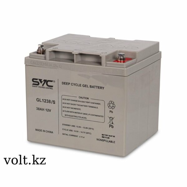 Аккумулятор для ИБП SVC GL1238/S 12В 38 Ач (197*166*174) 4 2d8b67fd 262f 4265 8faf efbaa2a5b315 2